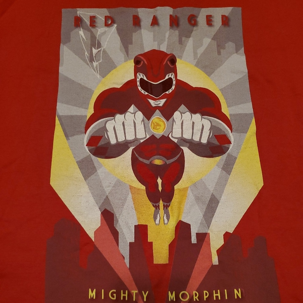 Power Rangers Red Ranger shirt size large - Picture 2 of 3